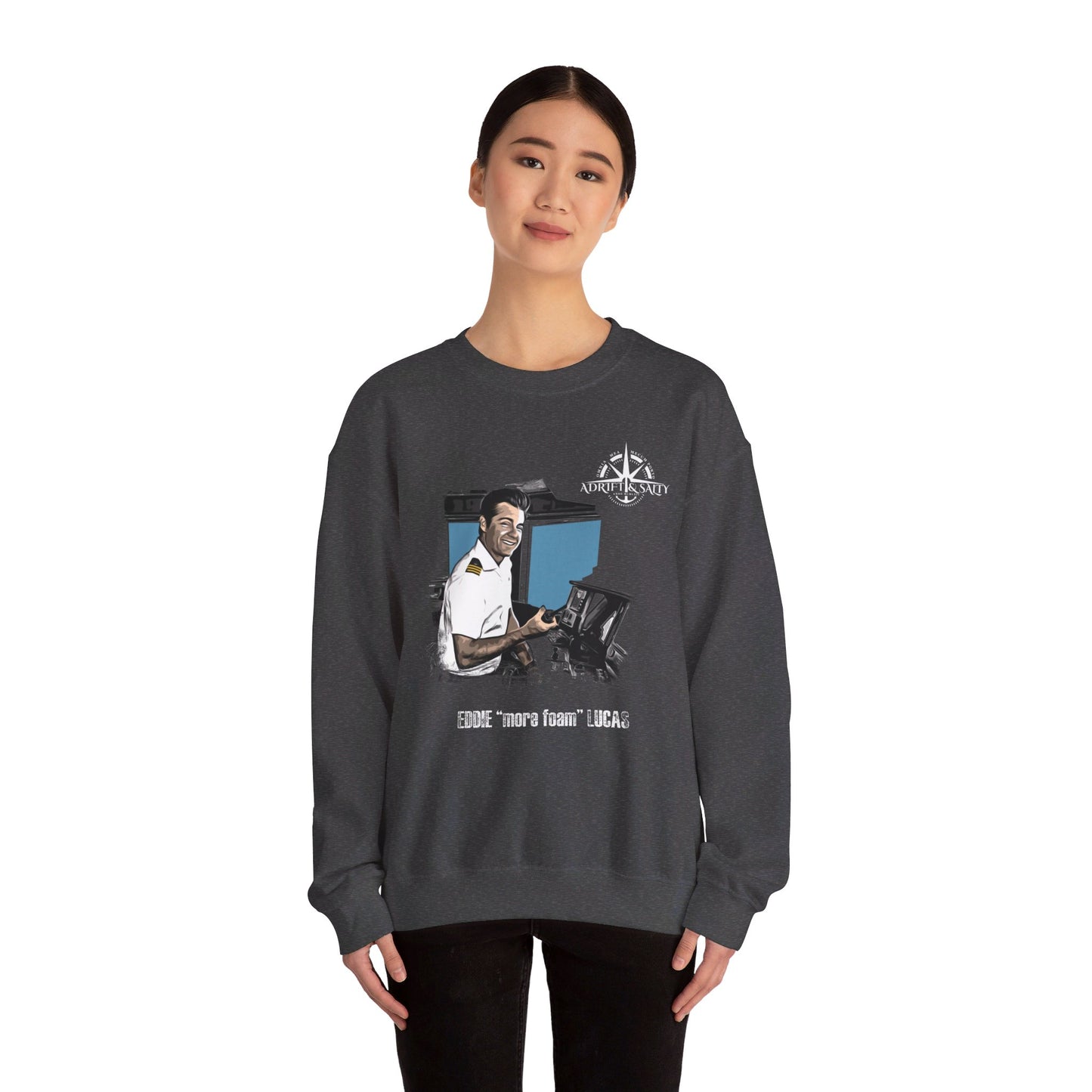 Eddie "more foam" Unisex Heavy Blend Crewneck Sweatshirt