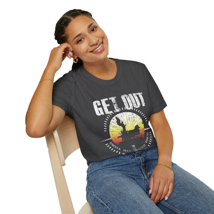 GET OUT Sunset Unisex Softstyle T-Shirt