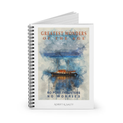 Greatest Wonders Spiral Notebook - Ruled Line