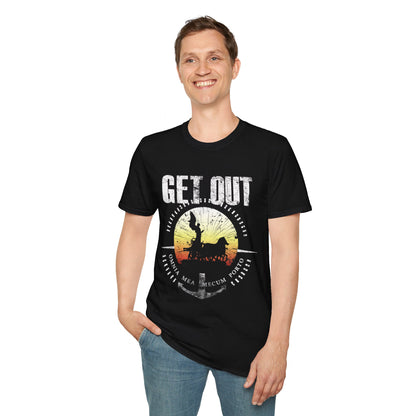 GET OUT Sunset Unisex Softstyle T-Shirt