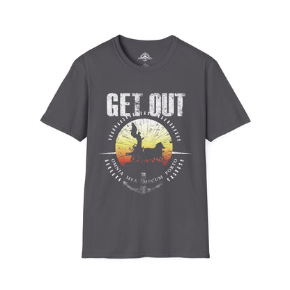 GET OUT Sunset Unisex Softstyle T-Shirt