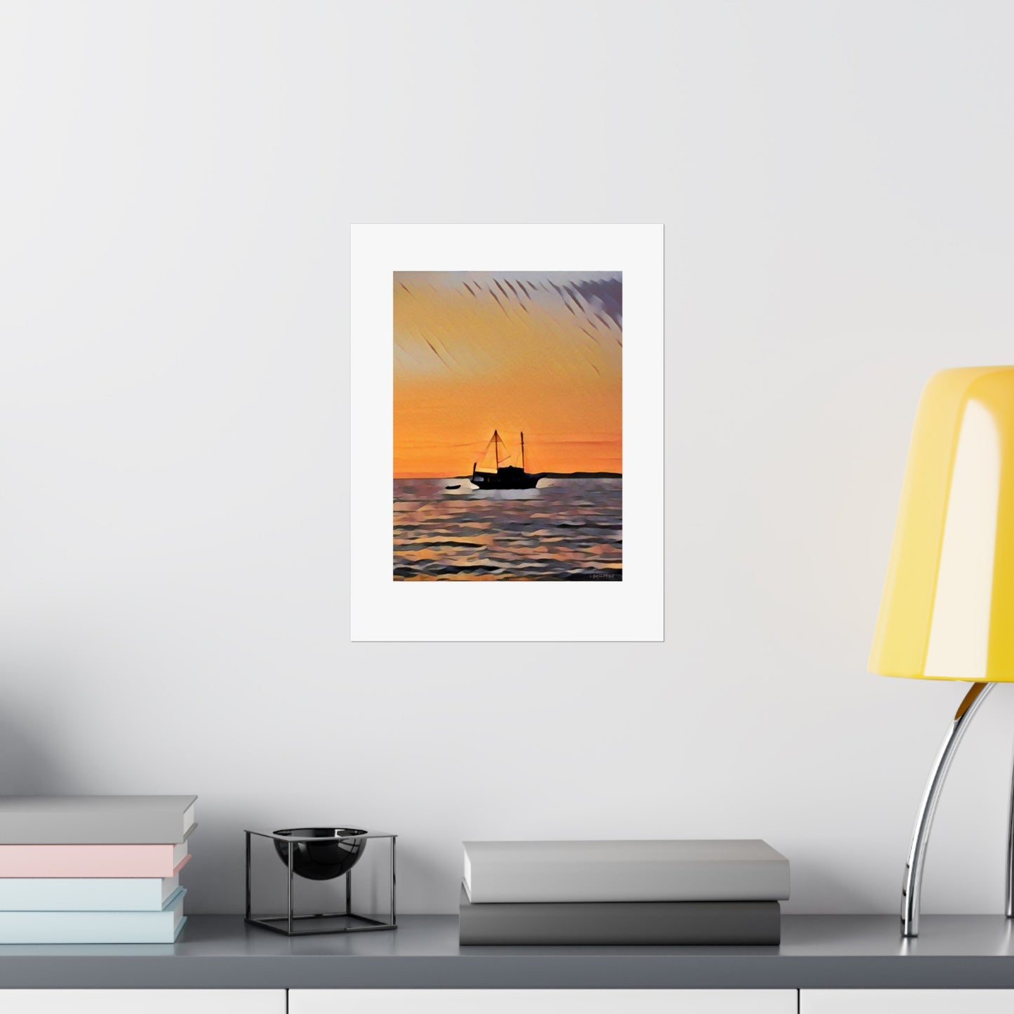 Sunset Silhouette Matte Poster