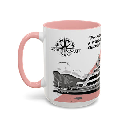 Captain Lee "Pissed-on Chicken" Mug (Pink) 15oz