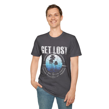 GET LOST Blue Sky Unisex Softstyle T-Shirt