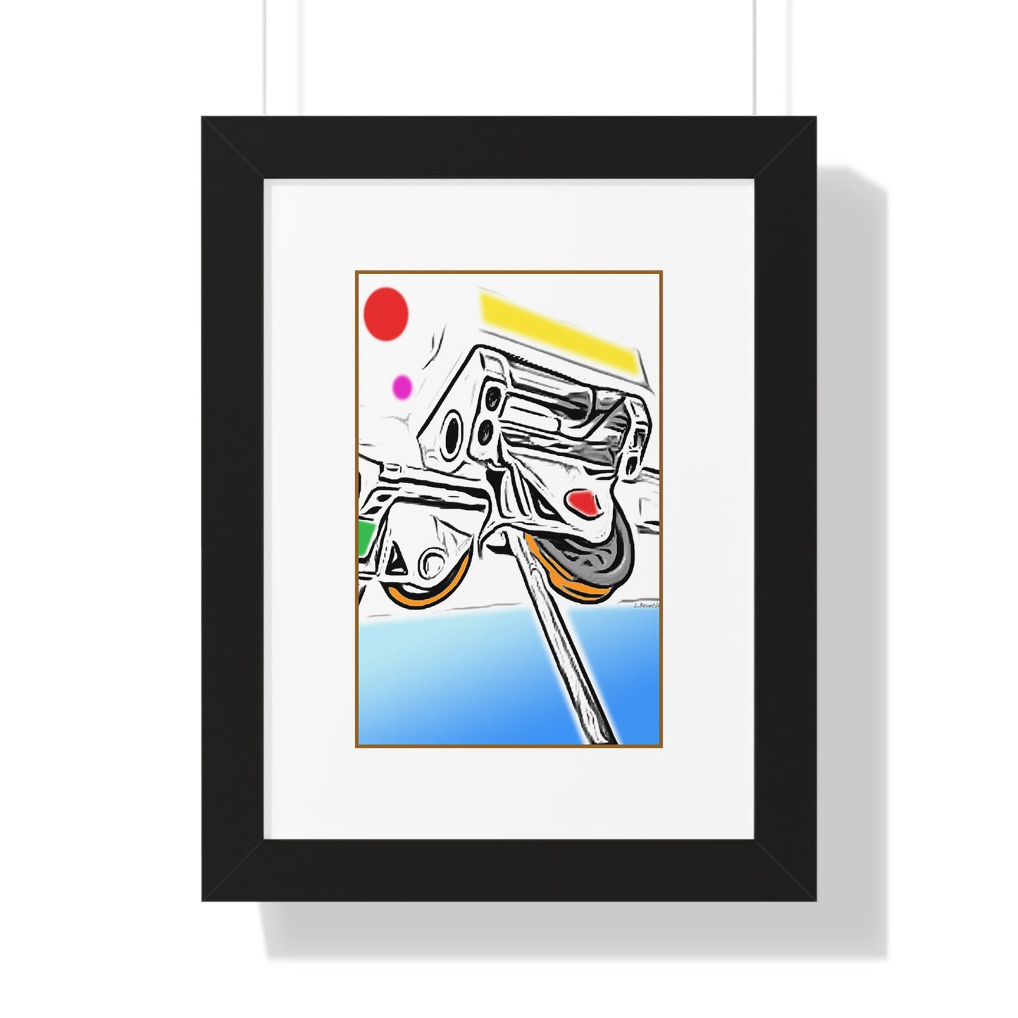 Pulley Framed Poster