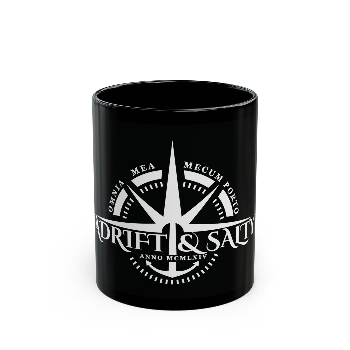 Adrift & Salty Black Mug (11oz, 15oz)