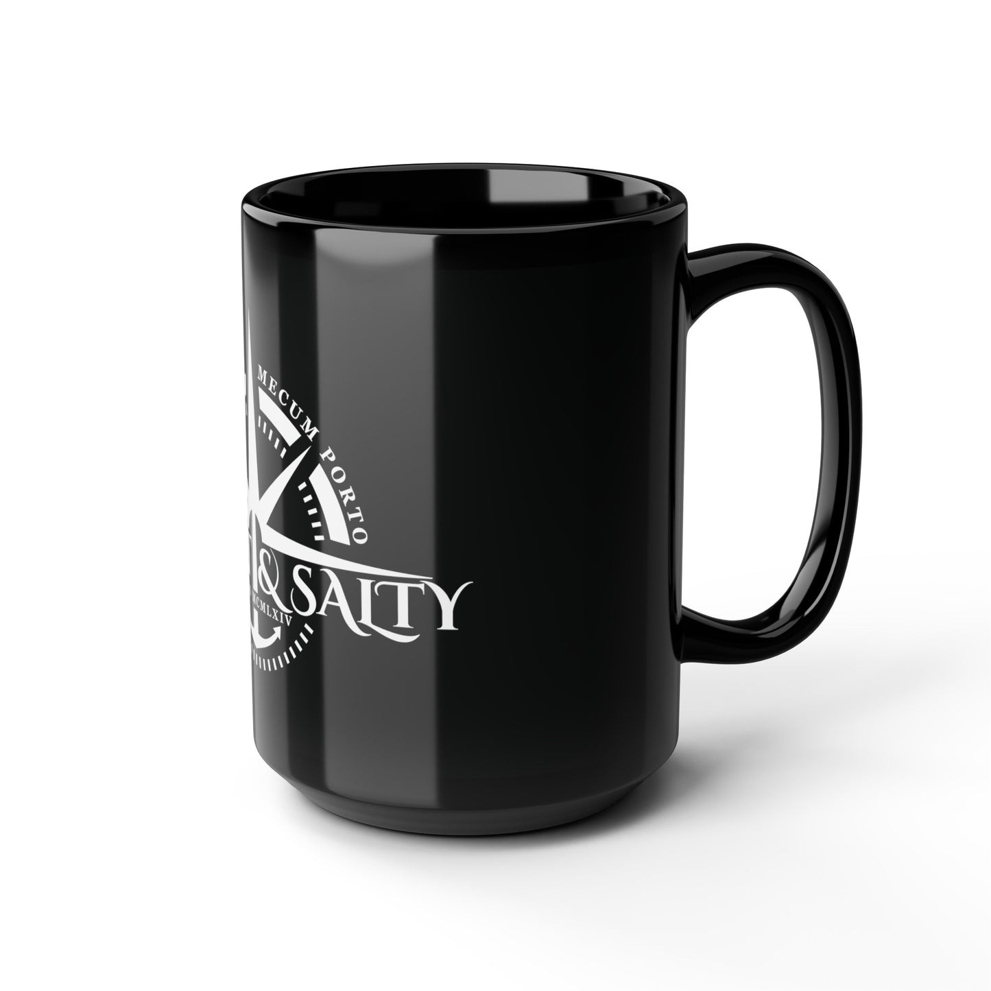 Adrift & Salty Black Mug (11oz, 15oz)