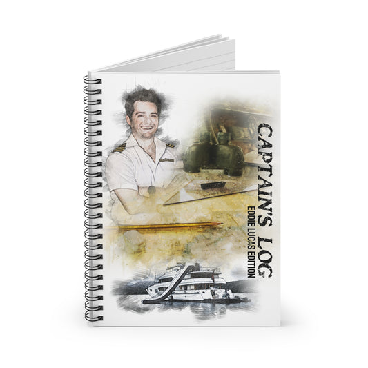 Eddie Lucas Captain's Log Spiral Notebook - Ruled Line