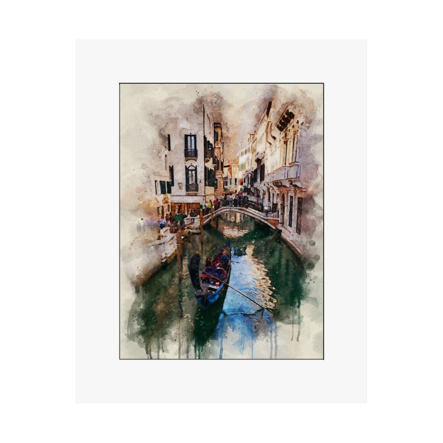 Venice Gondolier Matte Poster