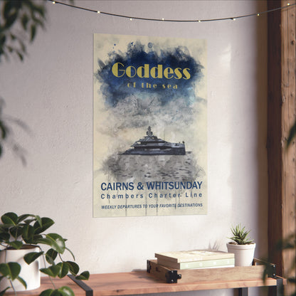 Goddess of the Sea Matte Poster