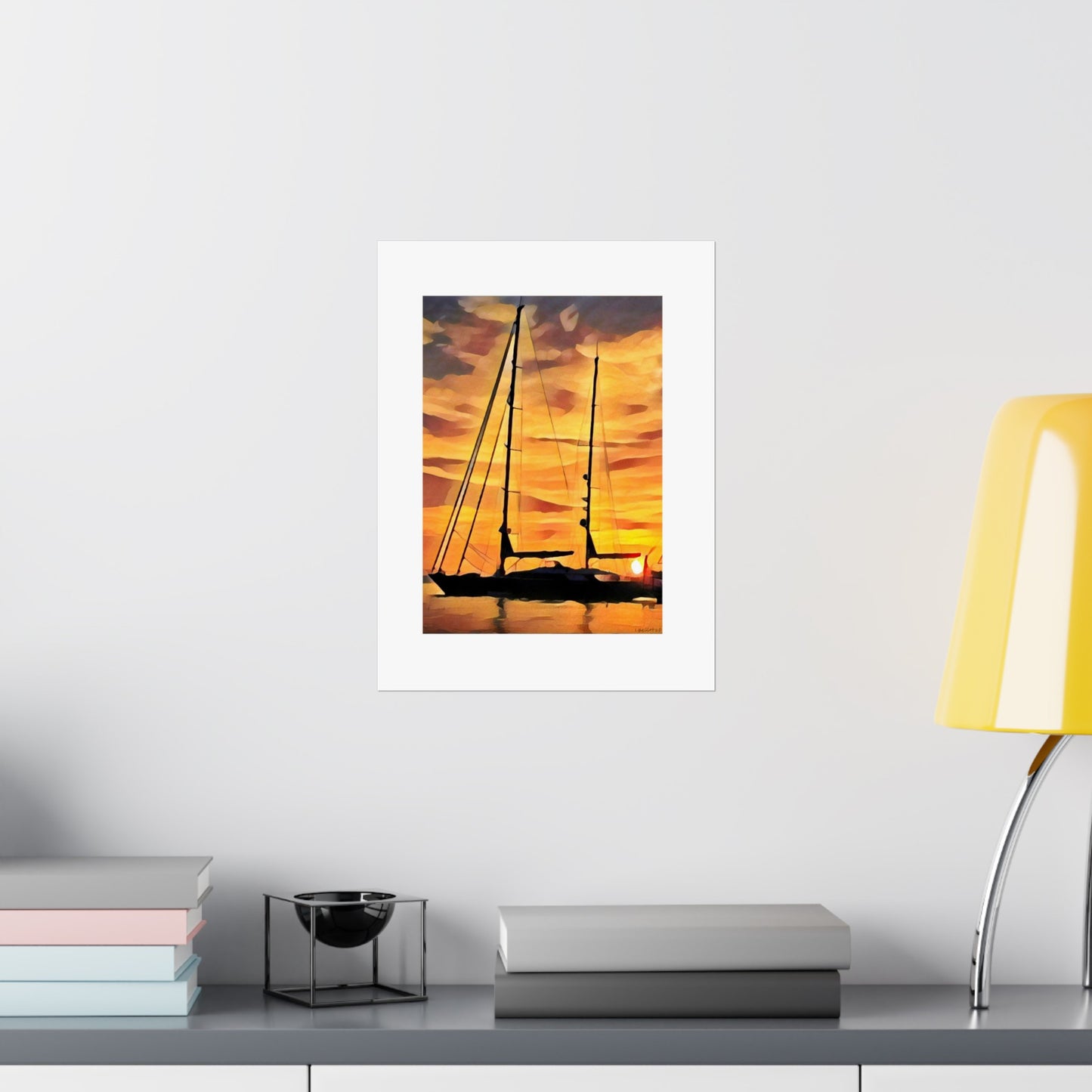 PIII Sunset Silhouette Matte Poster