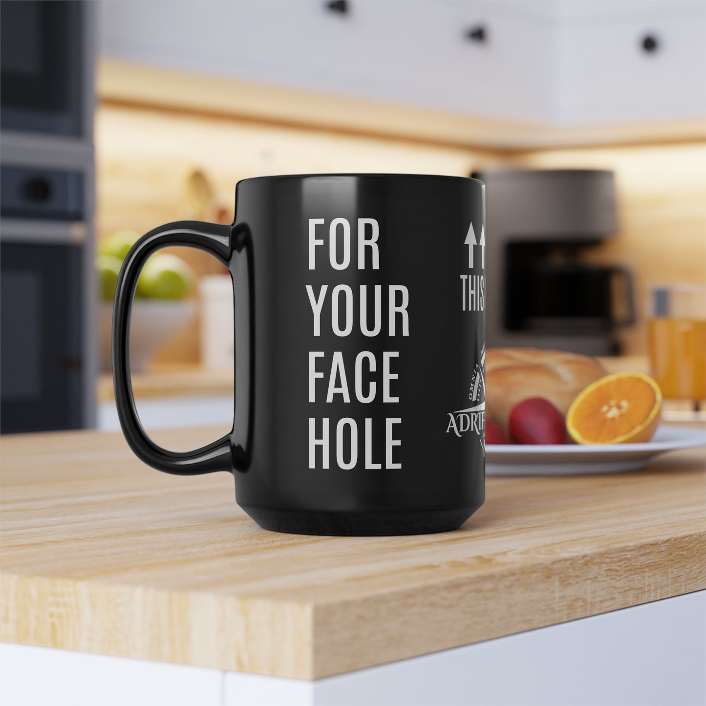 Beginner's Black Ceramic Mug (15oz)