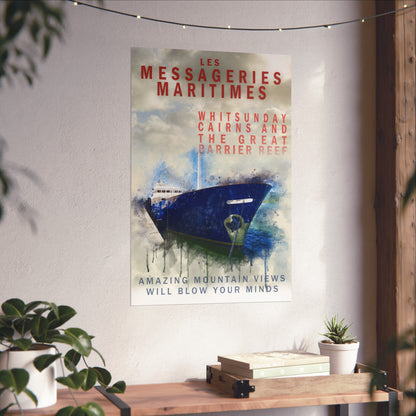 Les Messageries Matte Poster