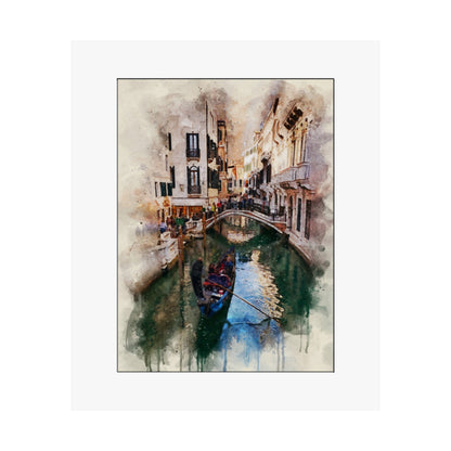 Venice Gondolier Matte Poster