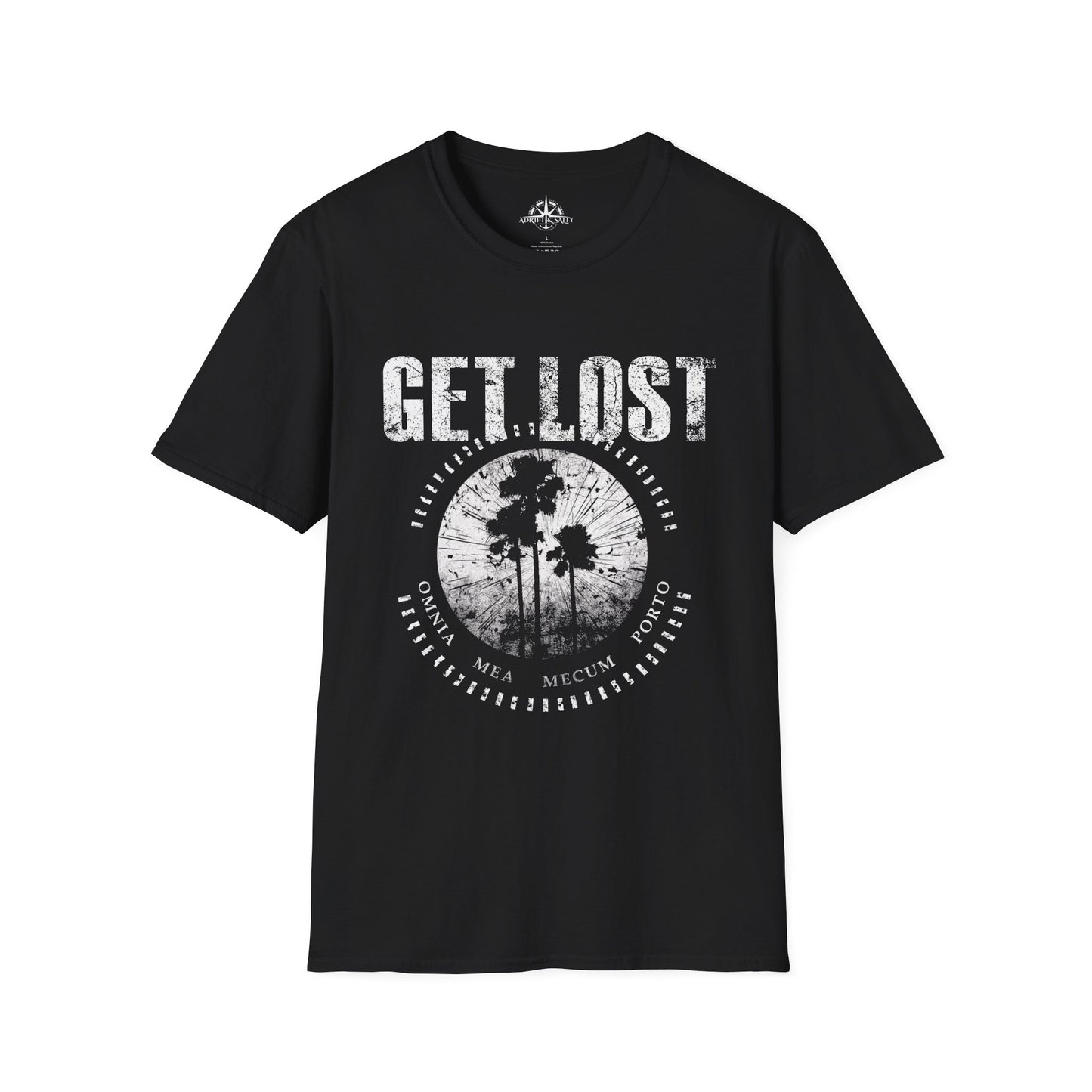 GET LOST BW Unisex Softstyle T-Shirt