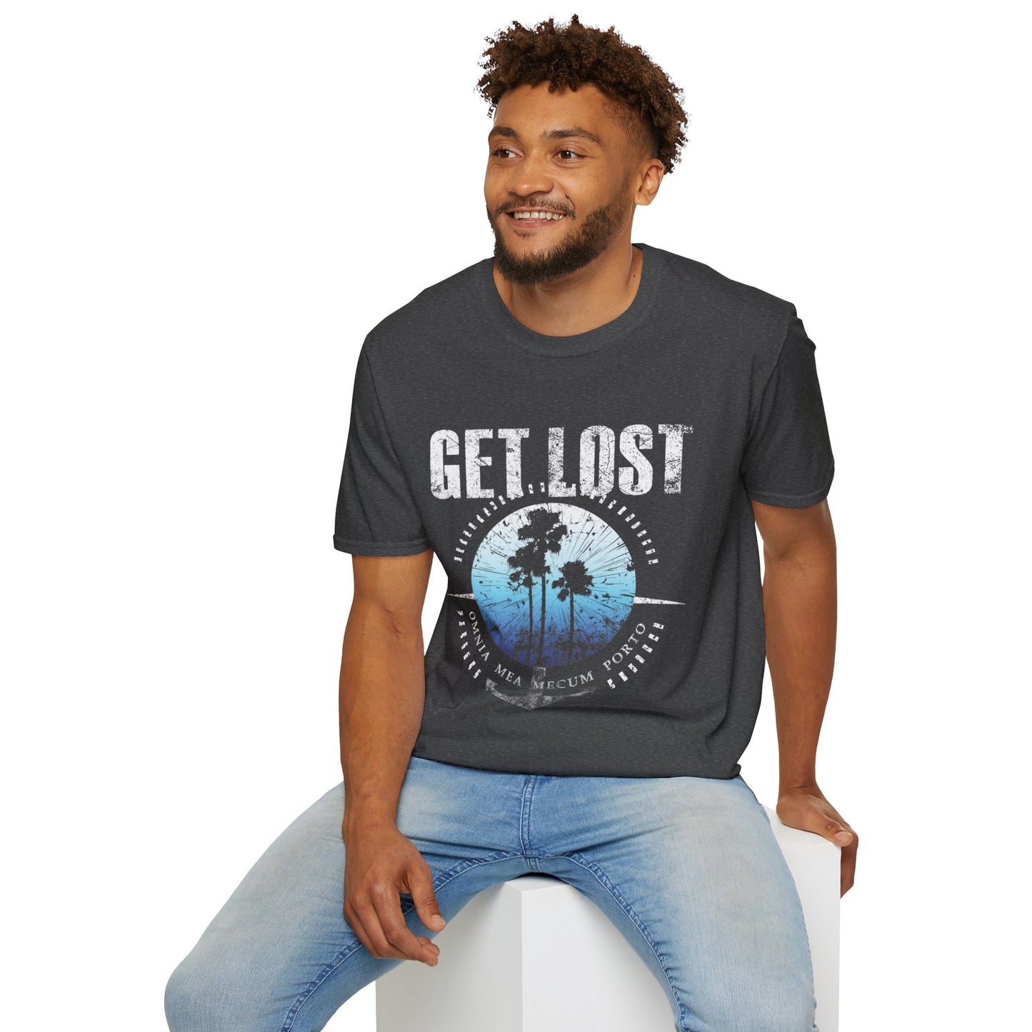 GET LOST Blue Sky Unisex Softstyle T-Shirt