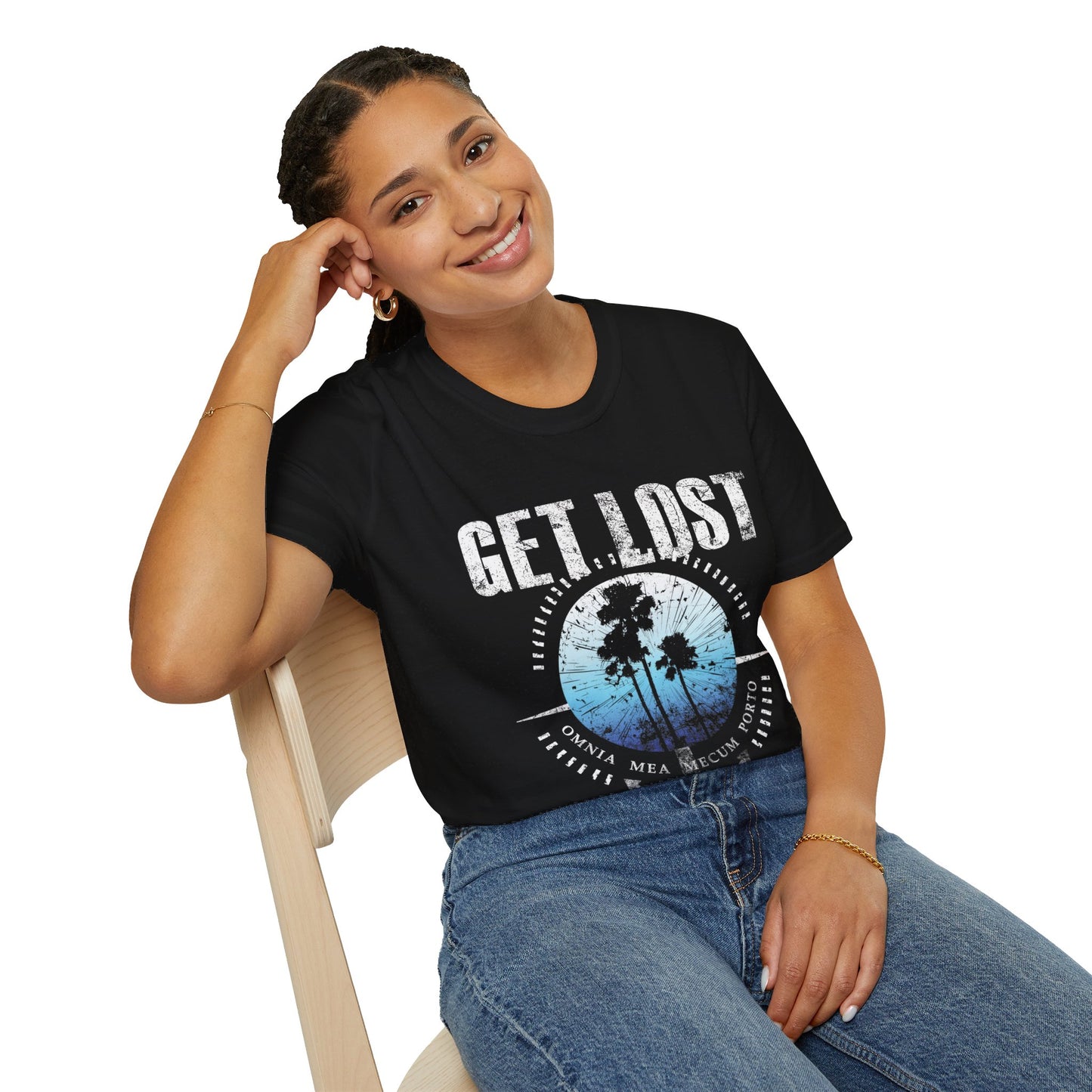 GET LOST Blue Sky Unisex Softstyle T-Shirt