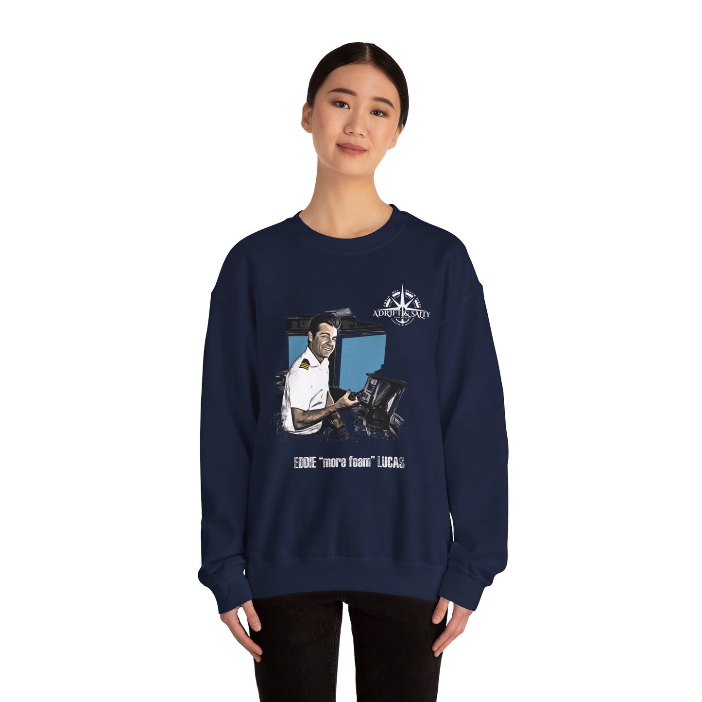 Eddie "more foam" Unisex Heavy Blend Crewneck Sweatshirt