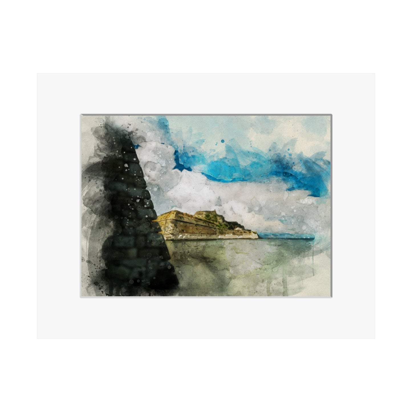 Corfu Fortress Matte Poster