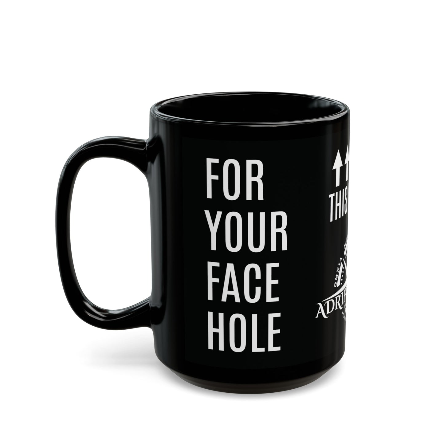 Beginner's Black Ceramic Mug (15oz)