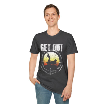 GET OUT Sunset Unisex Softstyle T-Shirt