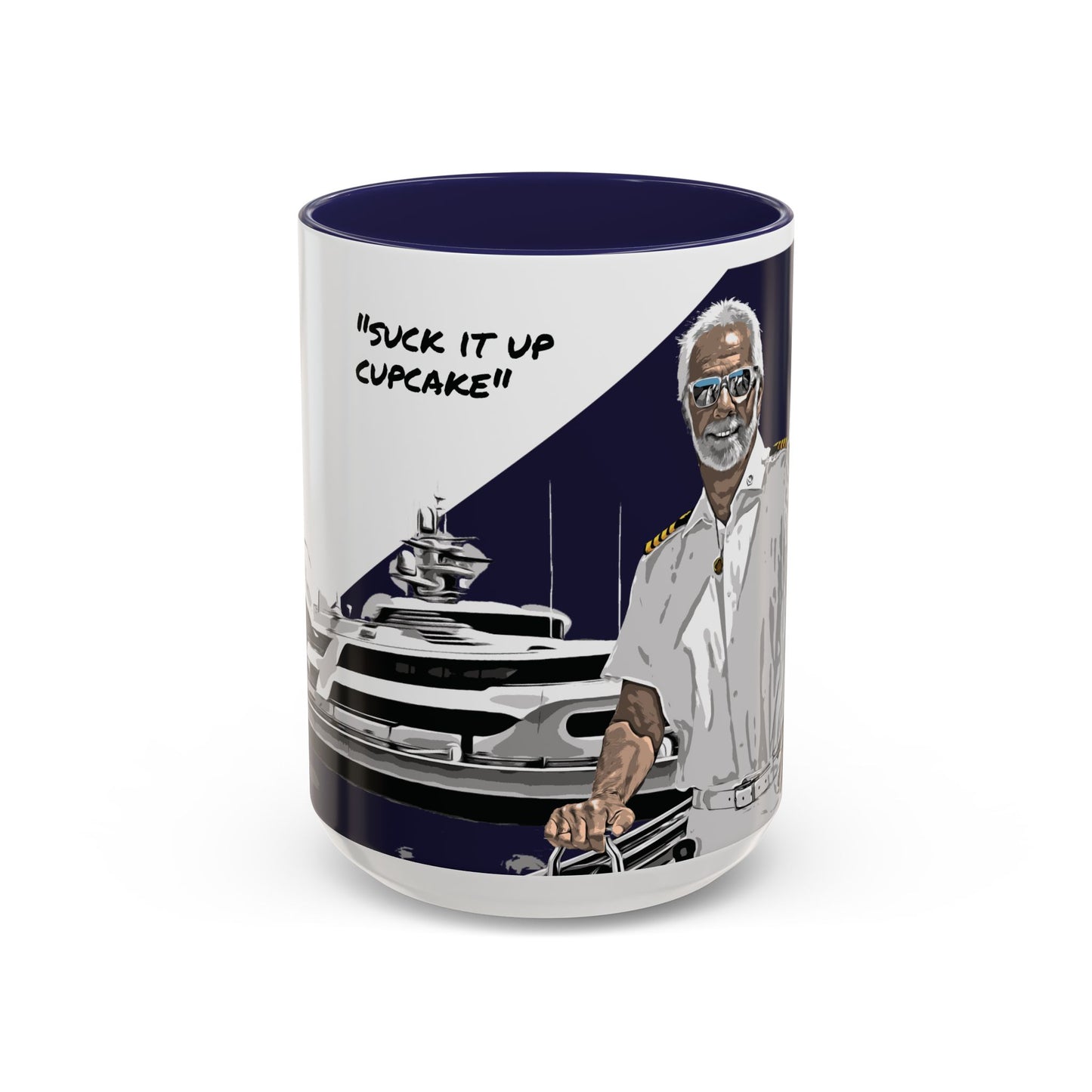 Captain Lee "Suck it up" Mug (Navy) 15oz