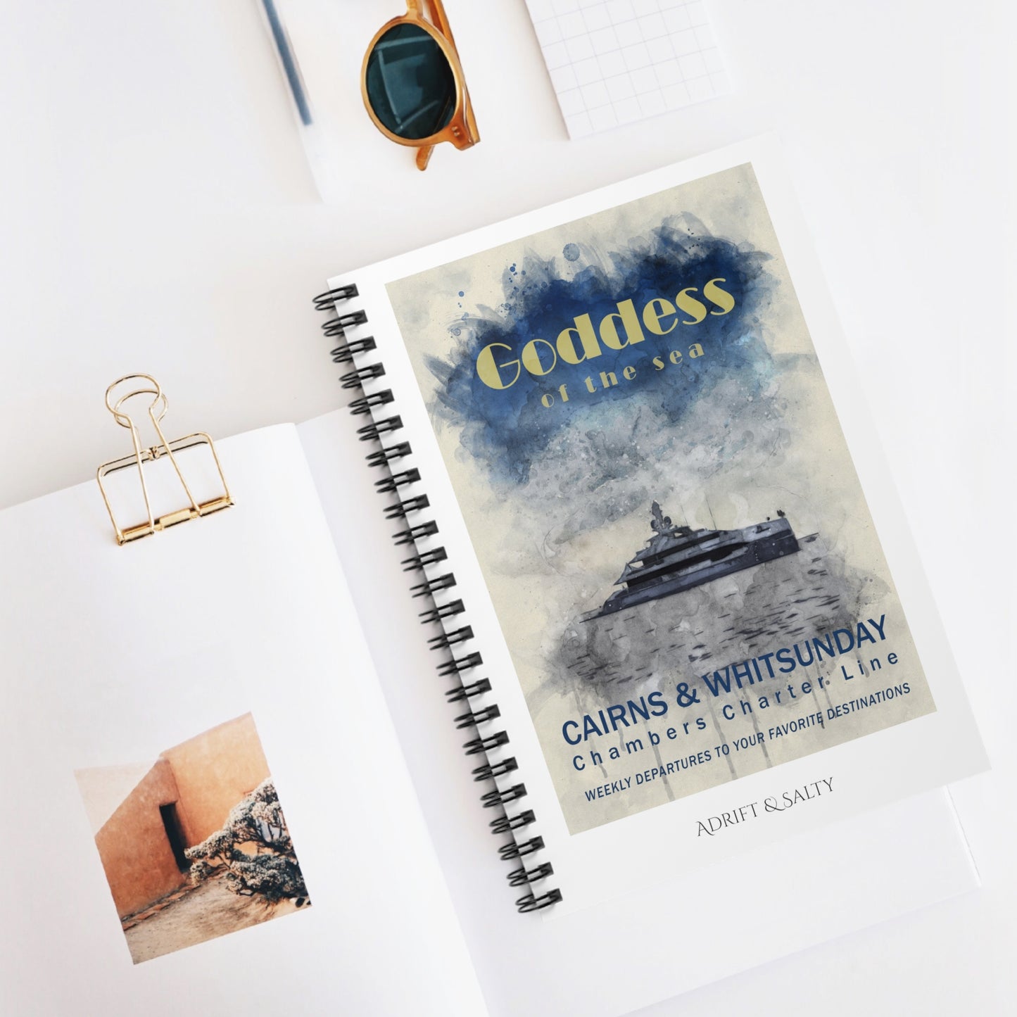 Goddess of the Sea Notebook - Ruled Line