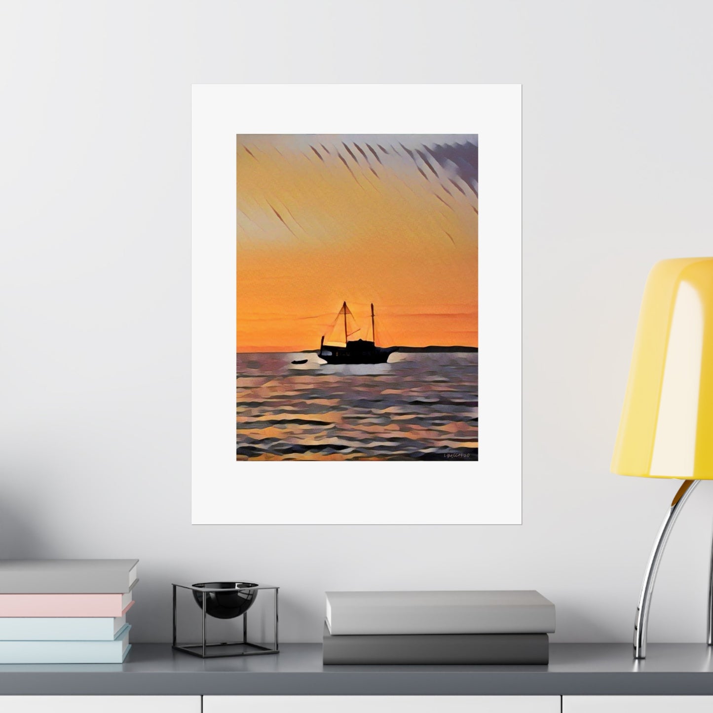 Sunset Silhouette Matte Poster