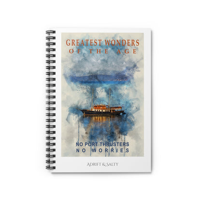 Greatest Wonders Spiral Notebook - Ruled Line